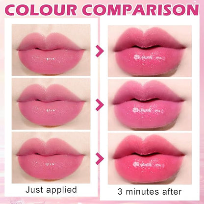 CAHIUYOA 3PCS Color Changing Lipstick Lazy Lipstick Set Changing