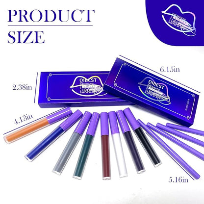 DAGEDA Matte Liquid Lipstick, 2Pcs Lip Liner DAGEDA