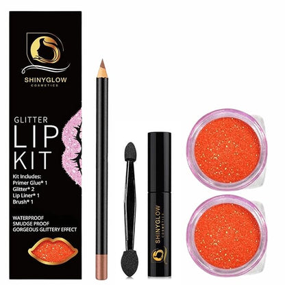 Glitter Lip Kit- Long lasting, Water-proof, Transfer & Glitter