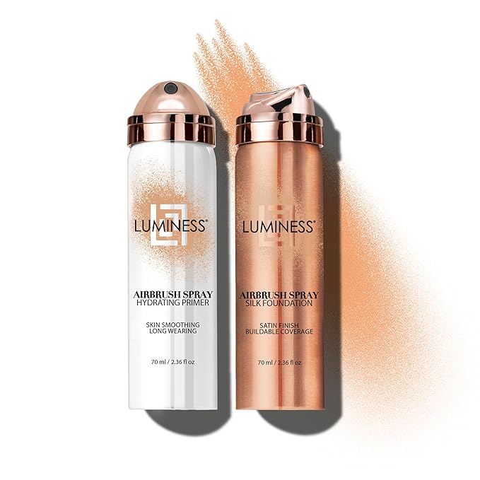 LUMINESS Silk Airbrush Spray Foundation & Primer Kit - Medium)