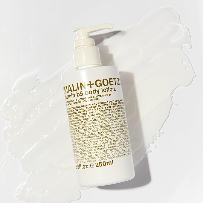 Malin + Goetz Vitamin B5 Body Lotion for Women & Men, 8.5 Fl. Oz. — Body Moisturizer for Dry Skin, All Skin Types, Dry Skin Moisturizer, Hydrating Body Lotion, Vegan & Cruelty Free