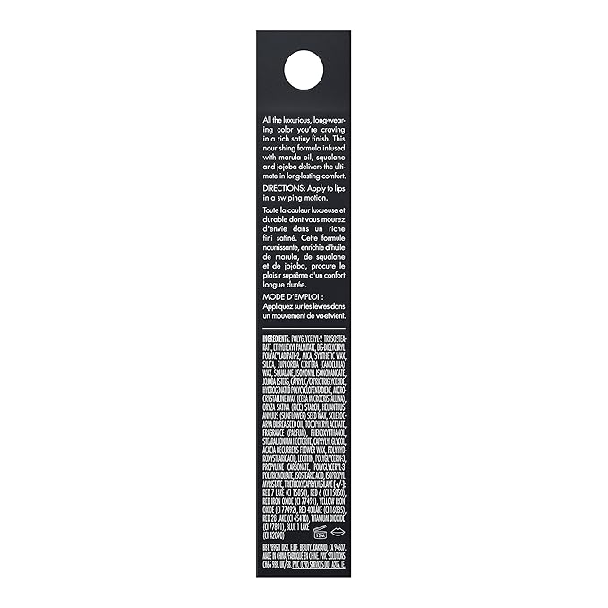 e.l.f. O Face Satin Lipstick, Richly Pigmented, Nourishing Face