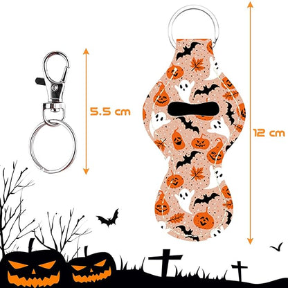 Duufin 20 Pieces Halloween Chapstick Holder Lipstick Holder Safeguard,