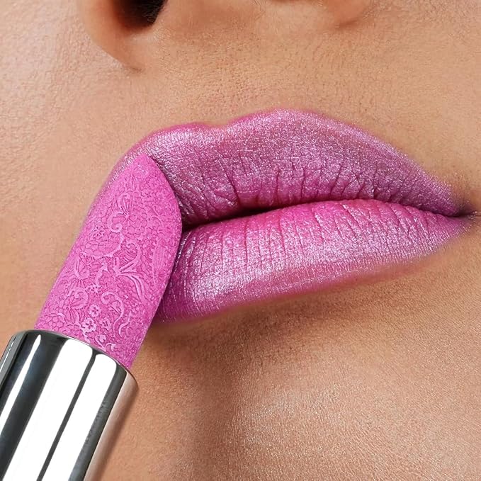 Glitter Lipstick for Women with Metallic 3D Shine Lipstick 14OZ