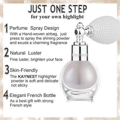 Shimmering Spray Powder Sparkle Powder, kaynest Body Glitter