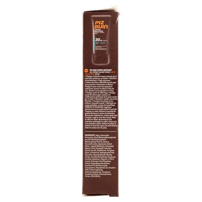 Piz Buin Hydro Infusion Sun Gel Cream Face Spf30 50ml