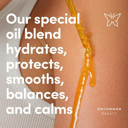 Body Oil - Nourishing and Hydrating Bodycare - All Skin Types, Vegan, Cruelty Free, Fragrance Free, 3.38 FL OZ
