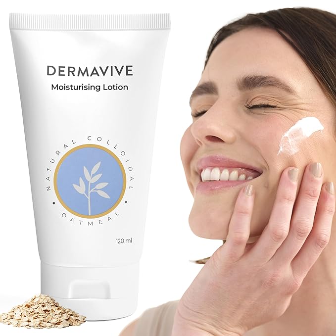 Moisturising Lotion, Hydrating Body Lotion, pH Balanced Nourishing Moisturizer, Non-Greasy Moisturizing Lotion with Natural Colloidal Oatmeal for Dry Skin, 120ml (4.05 fl oz)