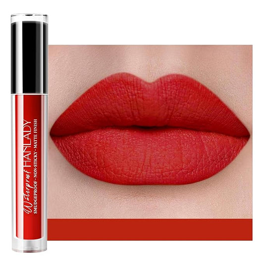 Red Lipstick Matte, Red Liquid Lipstick Long Lasting Long