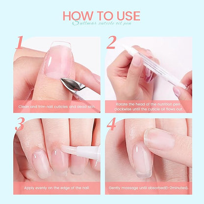 Nail Oil Cuticles Pens 8pcs Nail Care Kit 8 Smell Cuticle Pen Nutrition Oil Nail Art Professional Manicure Set for Nails Softener Nourish Skin