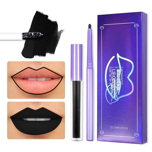 DAGEDA Matte Liquid Lipstick, 2Pcs Lip Liner DAGEDA