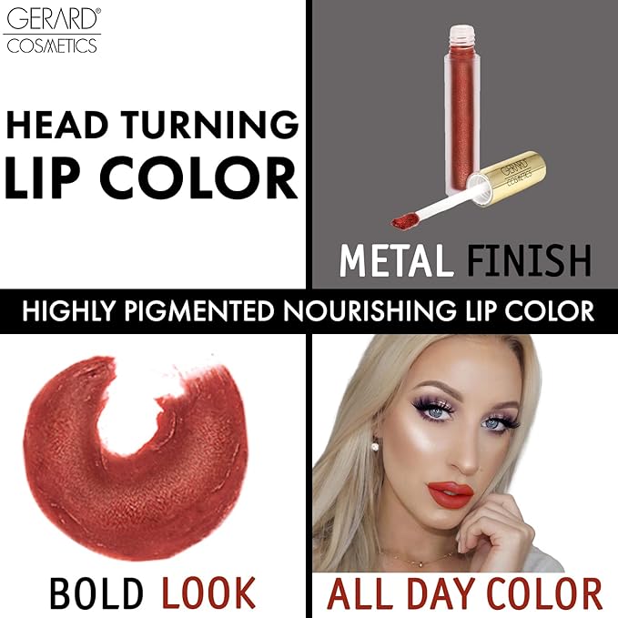 Gerard Cosmetics Metal Matte Liquid Lipstick Cherry Bomb Gerard