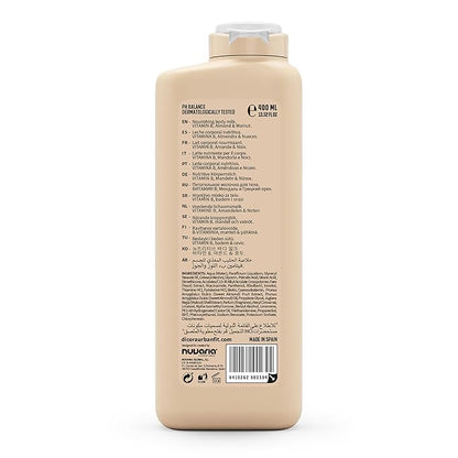 Dicora Urban Fit Nourishing Body Milk - Moisturizing Body Cream with Vitamin B - Natural Lotion For Extremely Dry Skin - Almond and Nuts - 13.5 oz