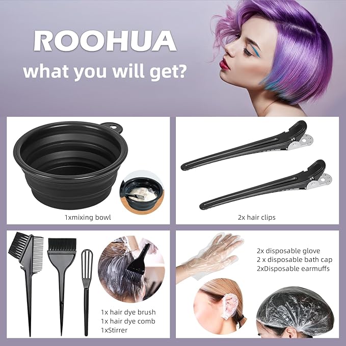 ROOHUA Hair Coloring Kit 12