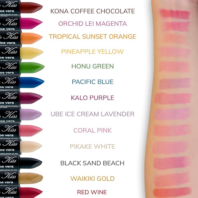 Magic Kiss Pack of 12 Color Changing Aloe Magic