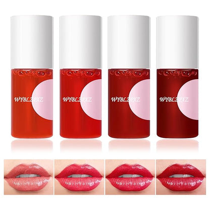 4 Colors Wine Lip Tint,Liquid Wine Lipstick,Wine Tint Long