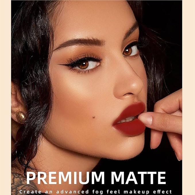 MAEPEOR Matte Liquid Lipstick Set 12PCS Smooth Creamy Long-Lasting