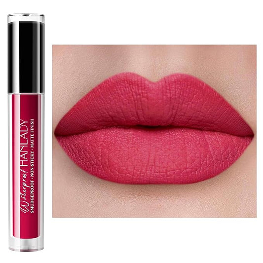 Red Lipstick Matte, Berry Red Liquid Lipstick Long Long