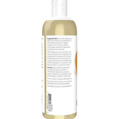 NOW Foods Solutions, Apricot Kernel Oil, Hair Moisturizer, Rejuvenating Skin Oil, Softens Fine Lines, 16-Ounce