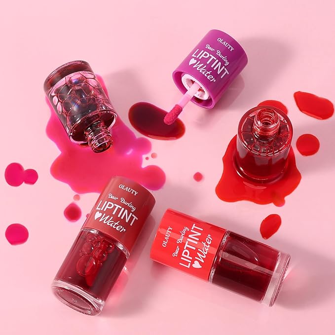 Water Tint Grapefruit Lip Tint Stain, Korean Lip Stain Long Lasting Waterproof, Lip Gloss Moisturizing Natural, Multi-use Lip and Cheek Tint, Lightweight & Non-sticky Finish Lip Tint (grapefruit)