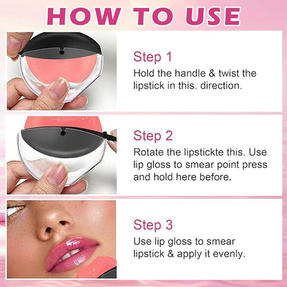 CAHIUYOA 3PCS Color Changing Lipstick Lazy Lipstick Set Changing