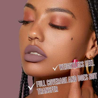 Mynena Rosy Nude Long-Lasting Matte Liquid Lipstick | Intense Color, Smudge-Proof & Waterproof | Comfortable, Hydrating Shea Butter | Vegan & Cruelty-Free | Eve