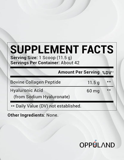 Premium Collagen Peptides - Hydrolyzed Unflavored Powder for Youthful Skin, Strong Nails & Joint Support