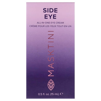 Side Eye All-in-One Eye Cream, 0.5 ounce - Face Moisturizer - with Apple and Green Tea Extracts - Collagen Boosting - Eye Cream for Puffiness (Pack of 2)
