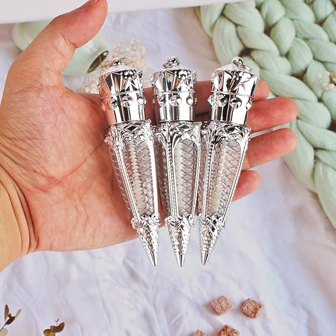 15pcs empty 4ml silver crown lip gloss tubes, keychain lipgloss tubes, lipgloss containers for small business