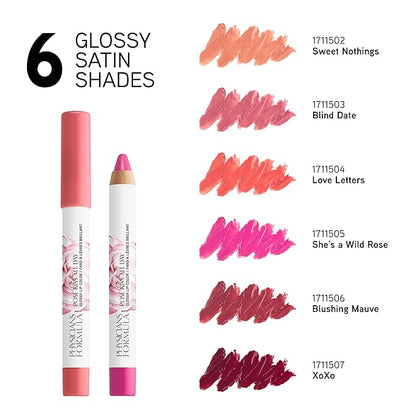 Physicians Formula Rosé Kiss All Day Glossy Lipstick Lip Color Makeup, Red Xoxo | Dermatologist Tested, Clinicially Tested