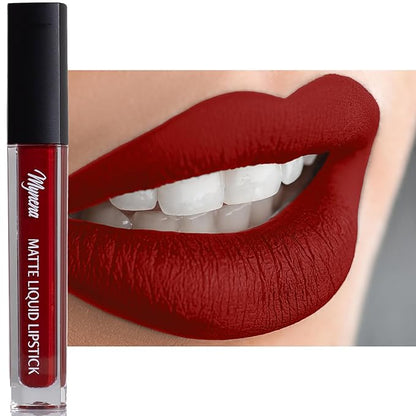 Mynena Red Long-Lasting Matte Liquid Lipstick Intense Color Smudge-Proof & Waterproof Comfortable Hydrating Shea Butter Vegan & Cruelty-Free | Elle
