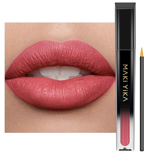 MAKI YIKA Nude Red Lipstick for Women Color Lipstick