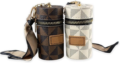 2 Pcs Lipstick Organizers - Elegant Leather Lip Organizers