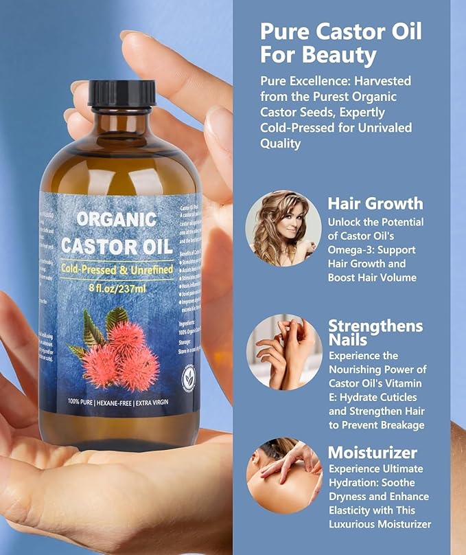 Organic Castor Oil for Face Roll