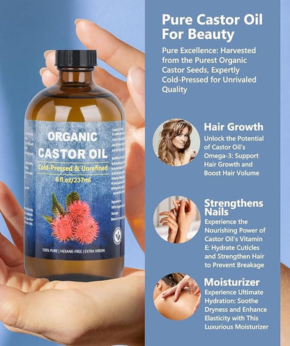 Organic Castor Oil for Face Roll