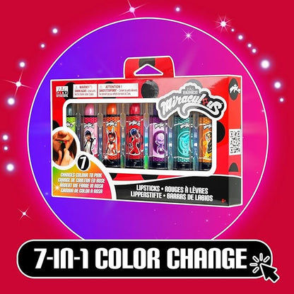 Miraculous Ladybug Cosmetic Lipstick Set - 7 Fruit