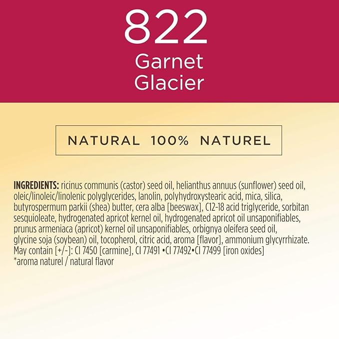 Burt's Bees 100% Natural Glossy Liquid Lipstick, Garnet Glossy
