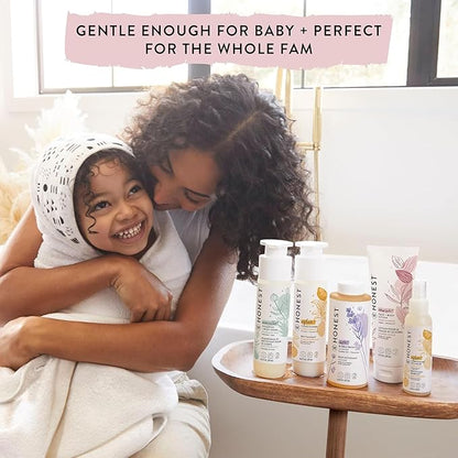 The Honest Company Hydrating Face + Body Lotion | Fast Absorbing, Naturally Derived, Hypoallergenic | Sweet Almond Nourish, 8.5 fl oz