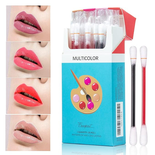 Tattoo Lipstick, 20 Pcs Tattoo Lipstick cotton swab,