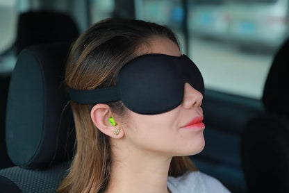 Cute Eye Mask Sleep Mask for Men Women Kids,2 Pack 3D Contoured Cup Sleeping Mask & Blindfold, Concave Molded Night Sleep Mask, Block Out Light (Stars &Black, 2 Count (Pack of 1))