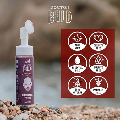 Bald Head Moisturizer Lotion with Ultraclean Applicator, Daily Use Protect and Moisturize Shaved and Buzzed Heads, 6.8 oz