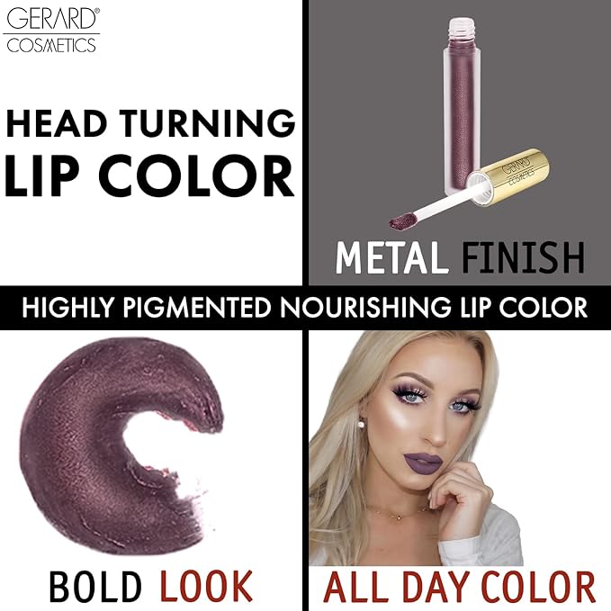 Gerard Cosmetics Metal Matte Liquid Lipstick Underworld | Gerard