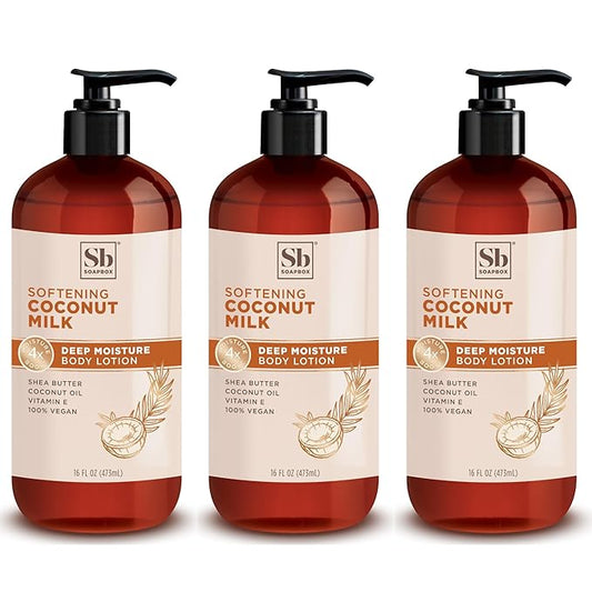 Soapbox Moisturizing Body Lotion, Coconut Milk