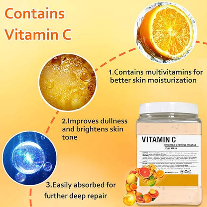 Rose Jelly Mask Powder for Facials Care Vitamins C Hydro Jelly Masks for Facials Professional