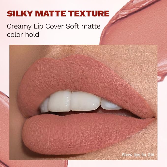 Velvet Matte Lip Gloss, Nude Stain Satin Lip Gloss,