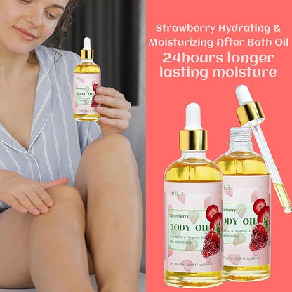 MR.A 2 Pack Strawberry Body Oil