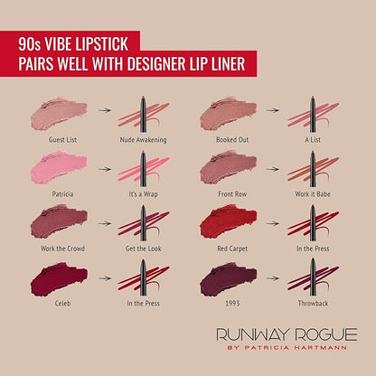 Runway Rogue 90s Vibe Lipstick, Moisturizing Matte Nude-Rose Rogue