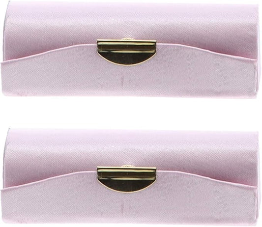 Motique Accessories Light Pink Satin Ladies Lipstick Case Light