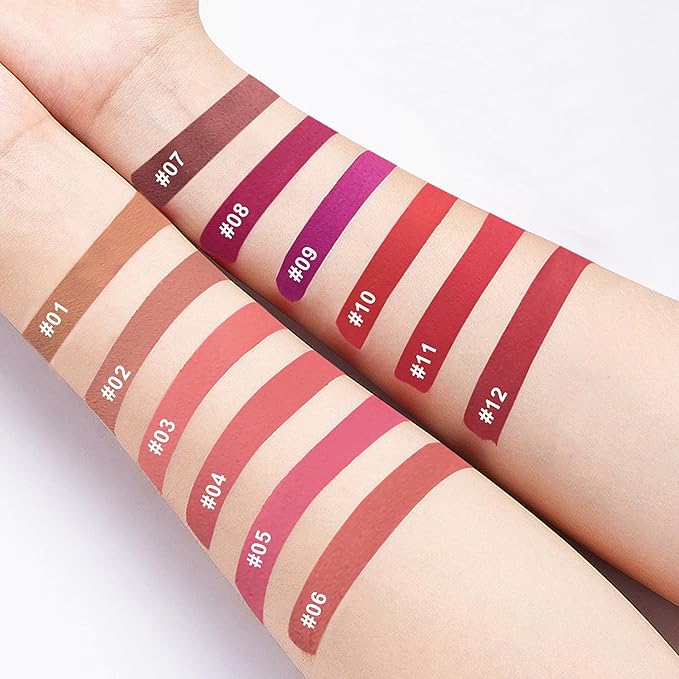 4X Matte Lipstick for Women, Waterproof Liquid Makeup Lipgloss