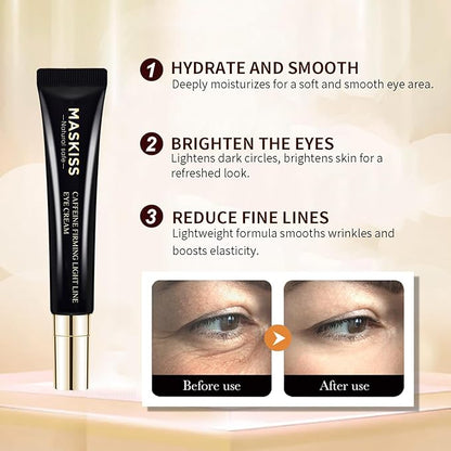 24k Gold Eye Patches (50 Pairs) & Eye Cream For Wrinkles, Eye Masks for Dark Circles and Puffiness, Peptides + Caffeine Anti Aging Eye Cream Reduce Fine Lines and Under Eye Bags